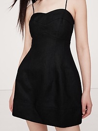 Linen Corset Mini Dress