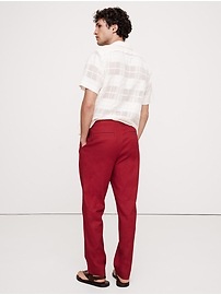 Italian Linen-Cotton Pull-On Pant
