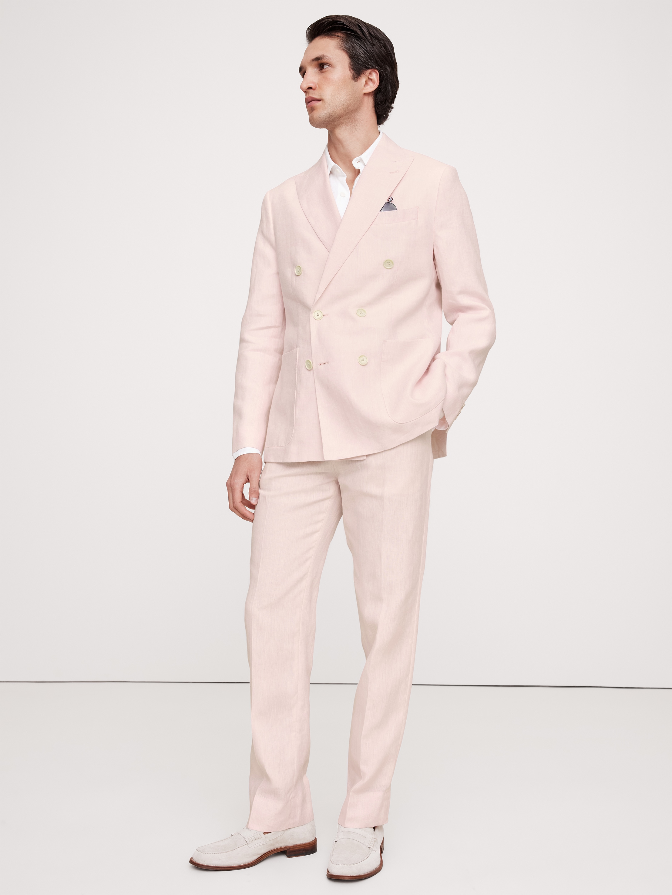 ジャケット SAULINA ASSUNTA - Double-breasted linen jacket (SAB103 5) Saulina Milano Assunta - Double-breasted Linen Jacket In