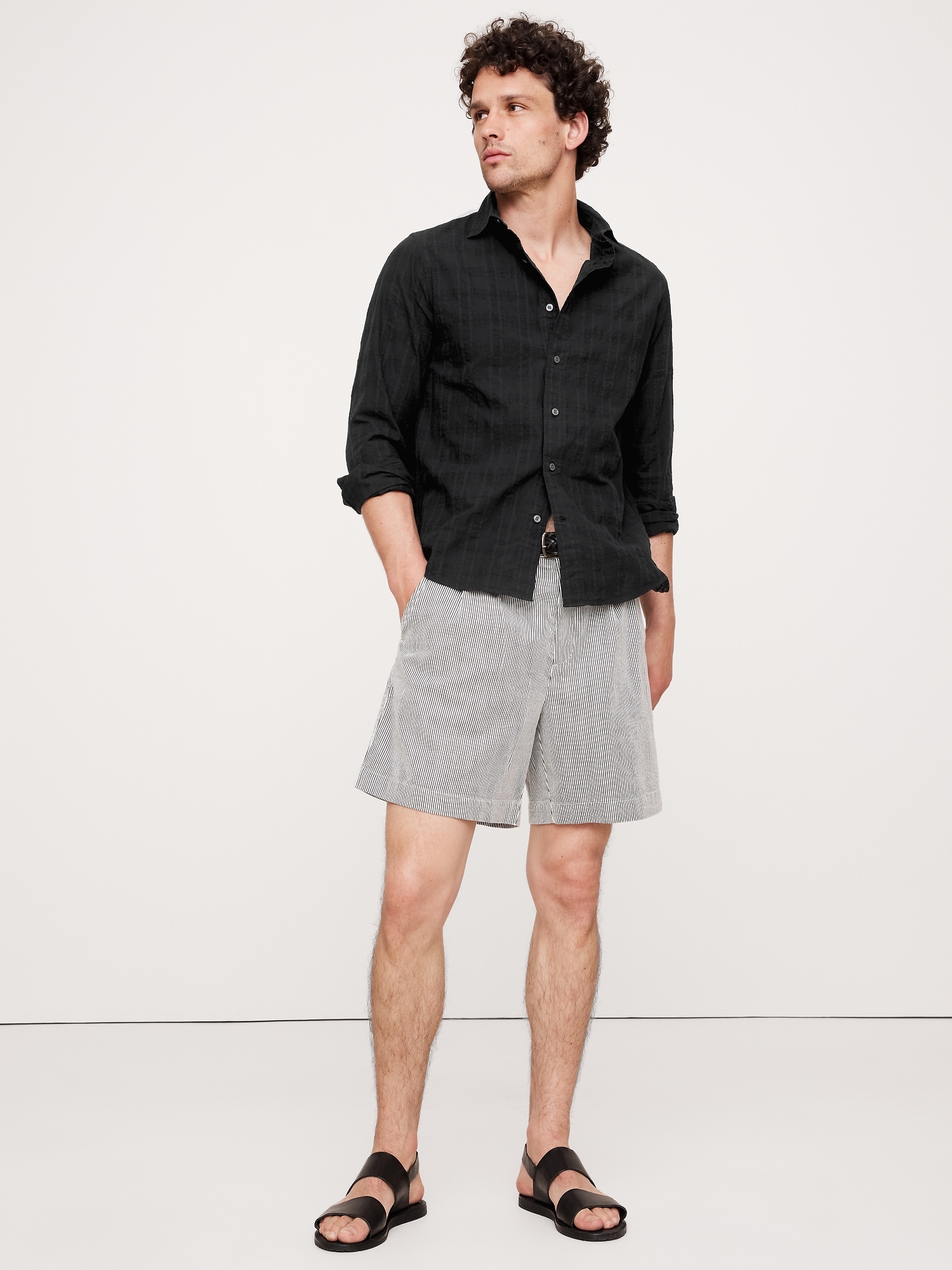 Standard-Fit Lightweight Textured Shirt