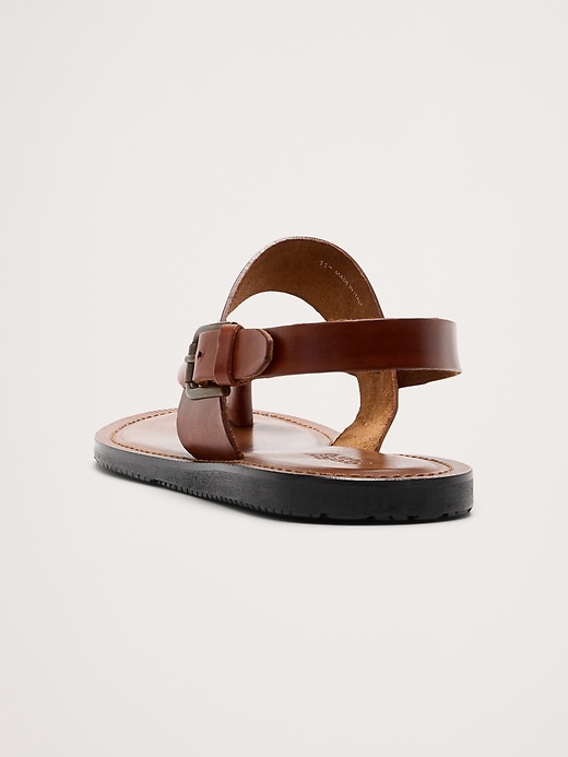 Leather Criss-Cross Sandal by Crosby Square | Banana Republic