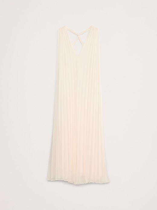 strapless open back dress LONG SLEEVE PLEATED MIDI DRESS – Maggy London main image 1