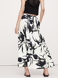 Cotton Poplin Maxi Skirt