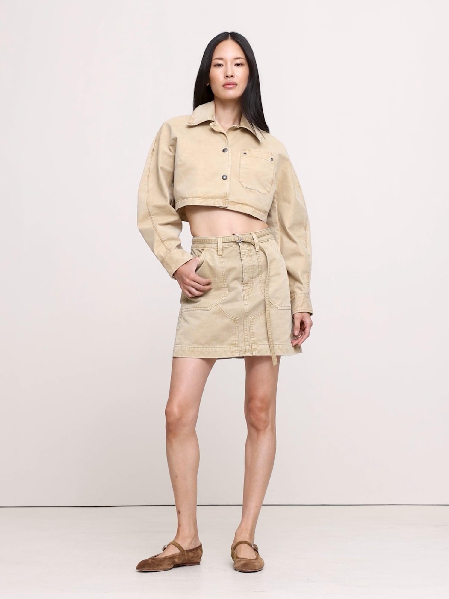 Image number 2 showing, Ultra-Cropped Cotton Jacket