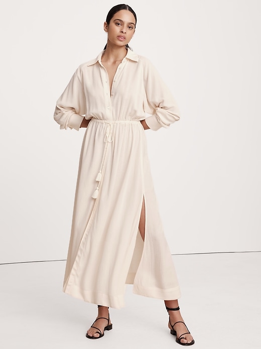 Gauze Shirt Dress