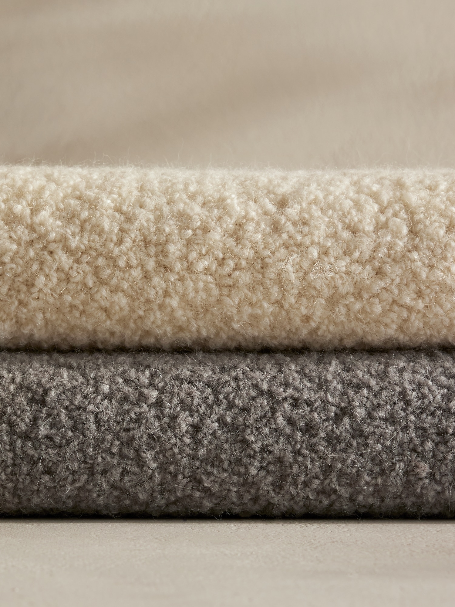 Alpaca Bouclé Throw Blanket