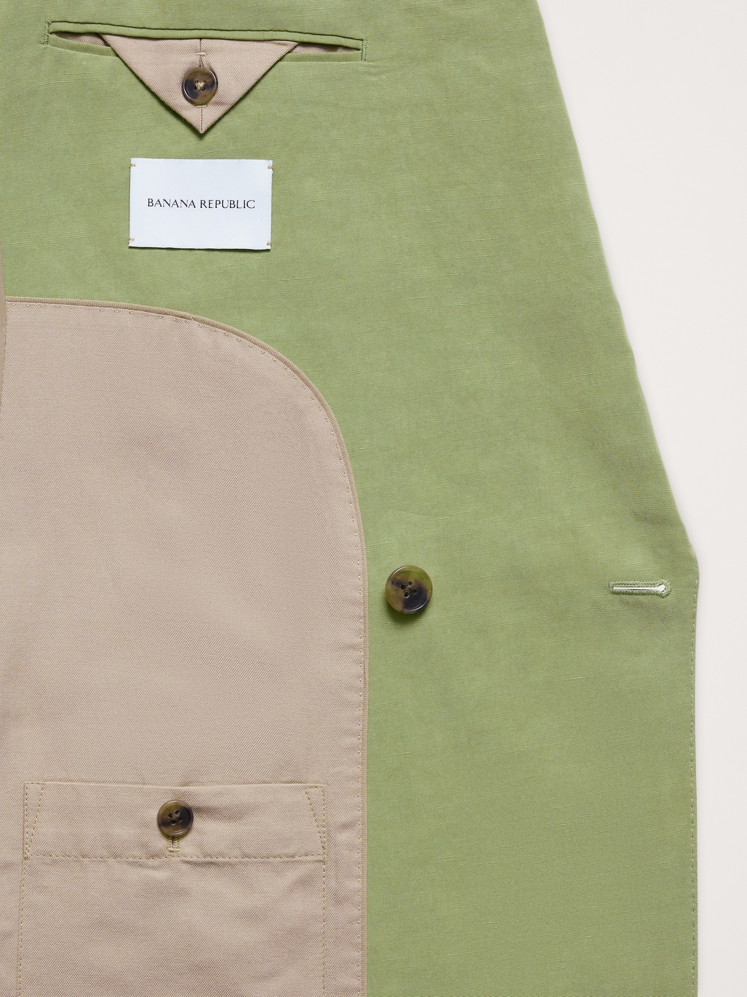 Relaxed Double-Breasted Tencel™-Linen Suit Jacket