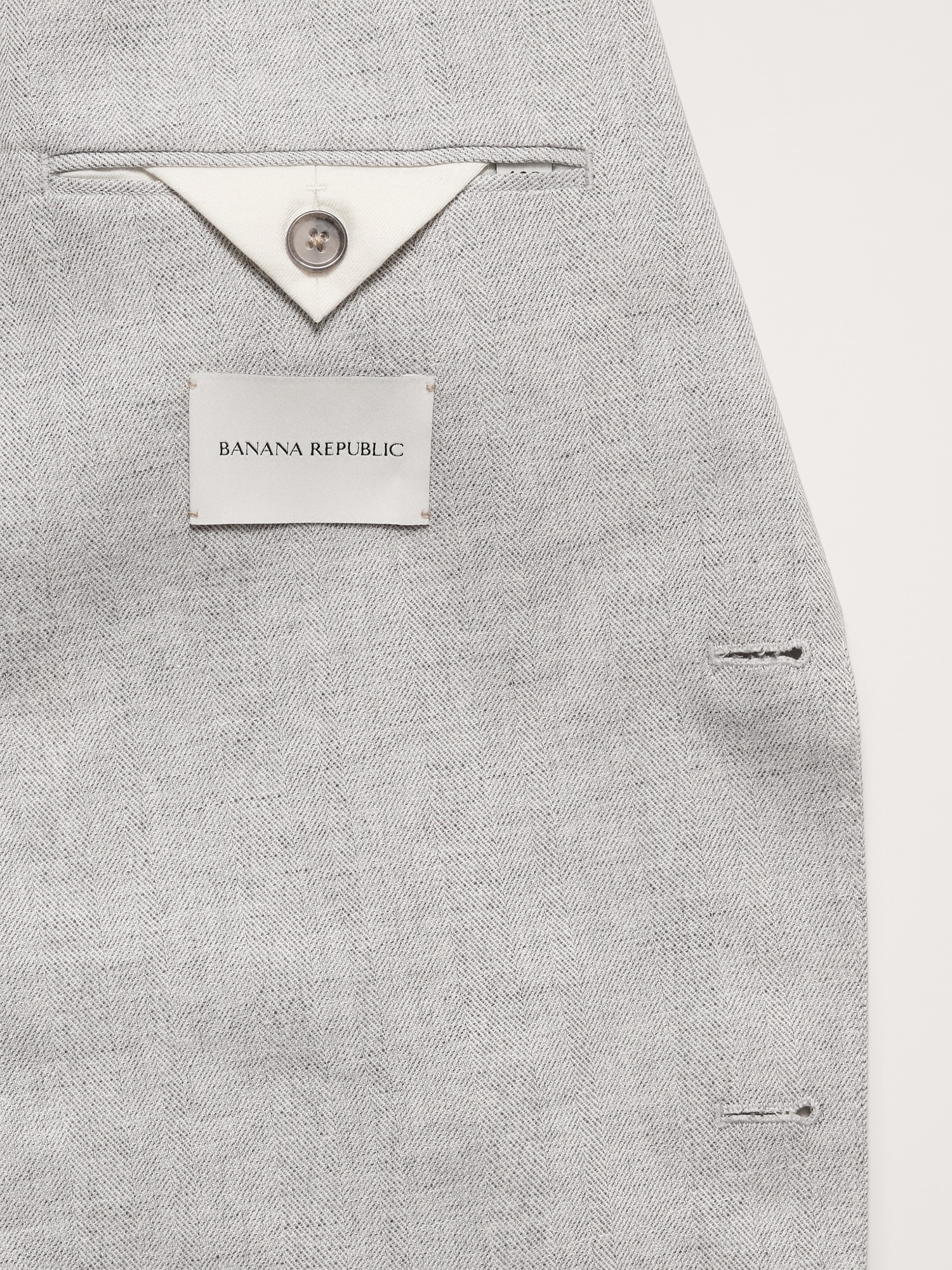 Herringbone Linen-Cotton Suit Jacket