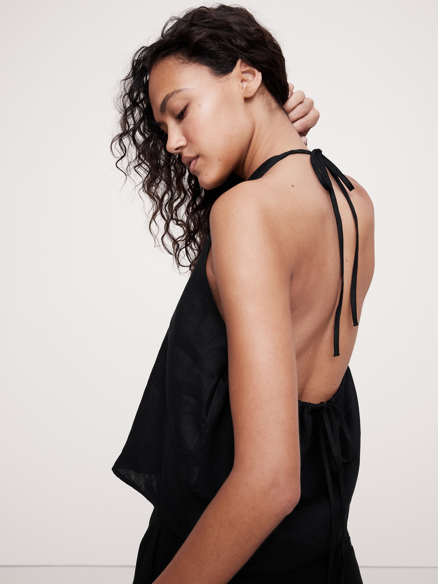 Linen Halter Top