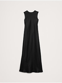 Backless Linen Maxi Dress