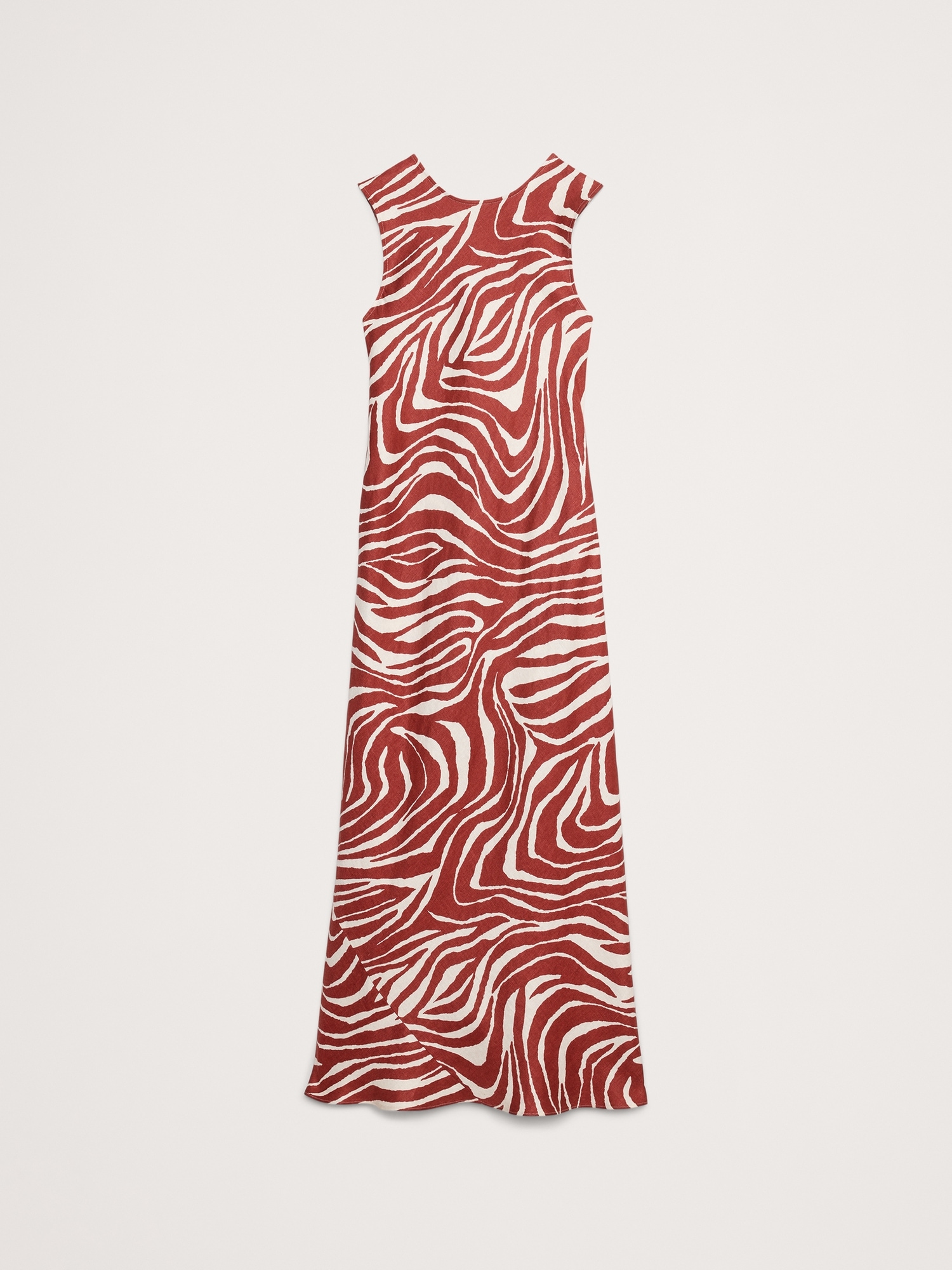 Backless Linen Maxi Dress
