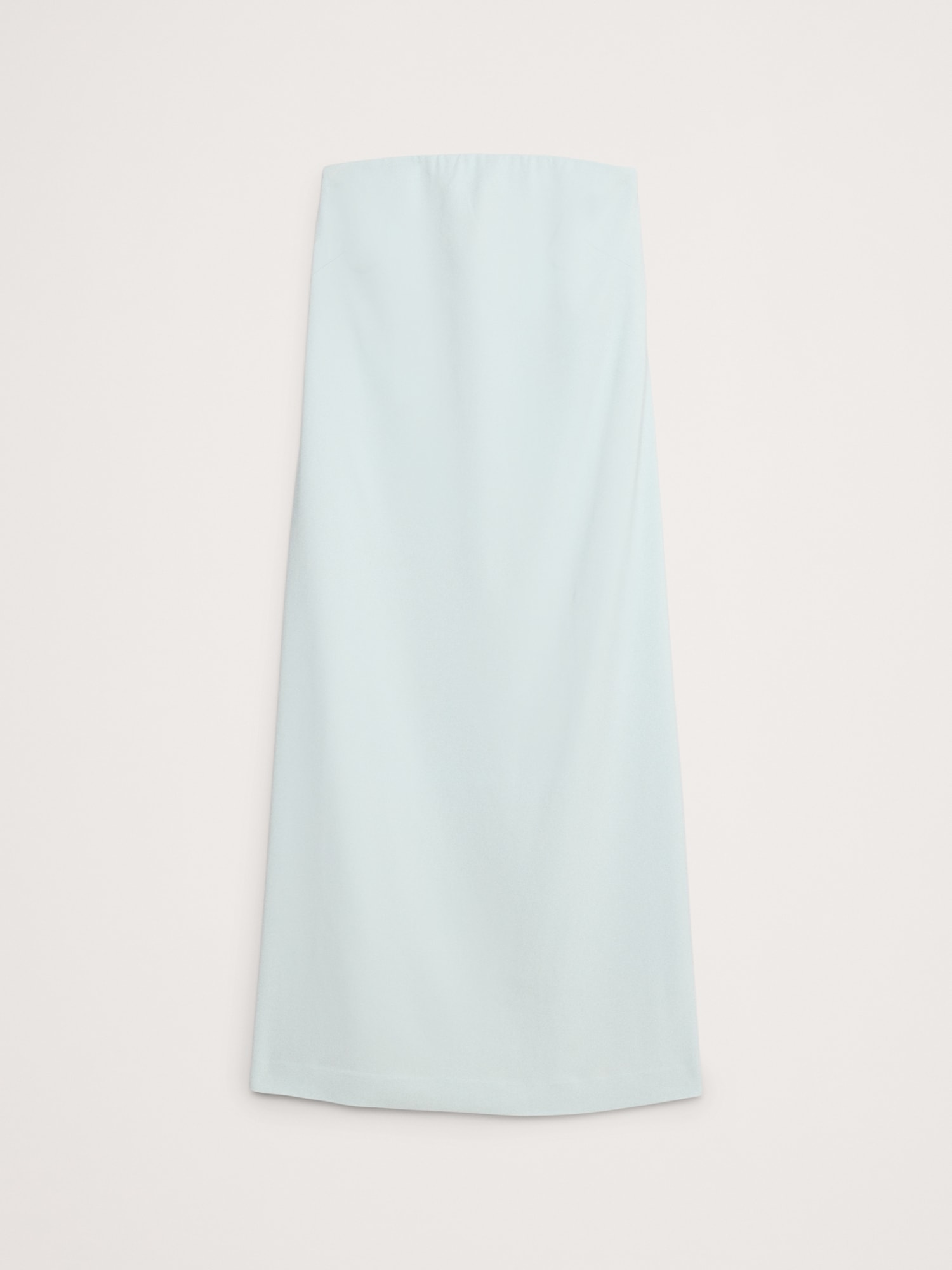 Stretch-Crepe Strapless Long Midi Dress