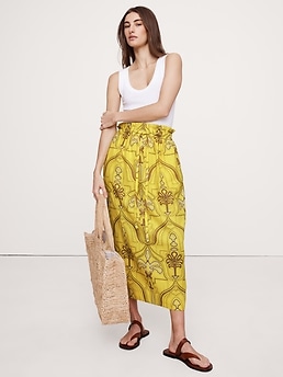 ★LEE★ string midi skirt beige LE2403SR03BE 8056255745960---