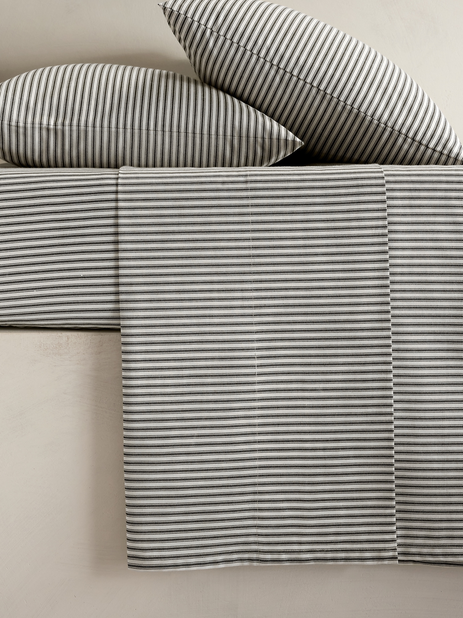 Heritage Ticking Stripe Flat Sheet