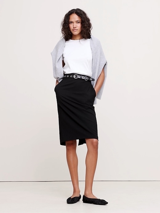 Siena Wool Pencil Skirt Banana Republic
