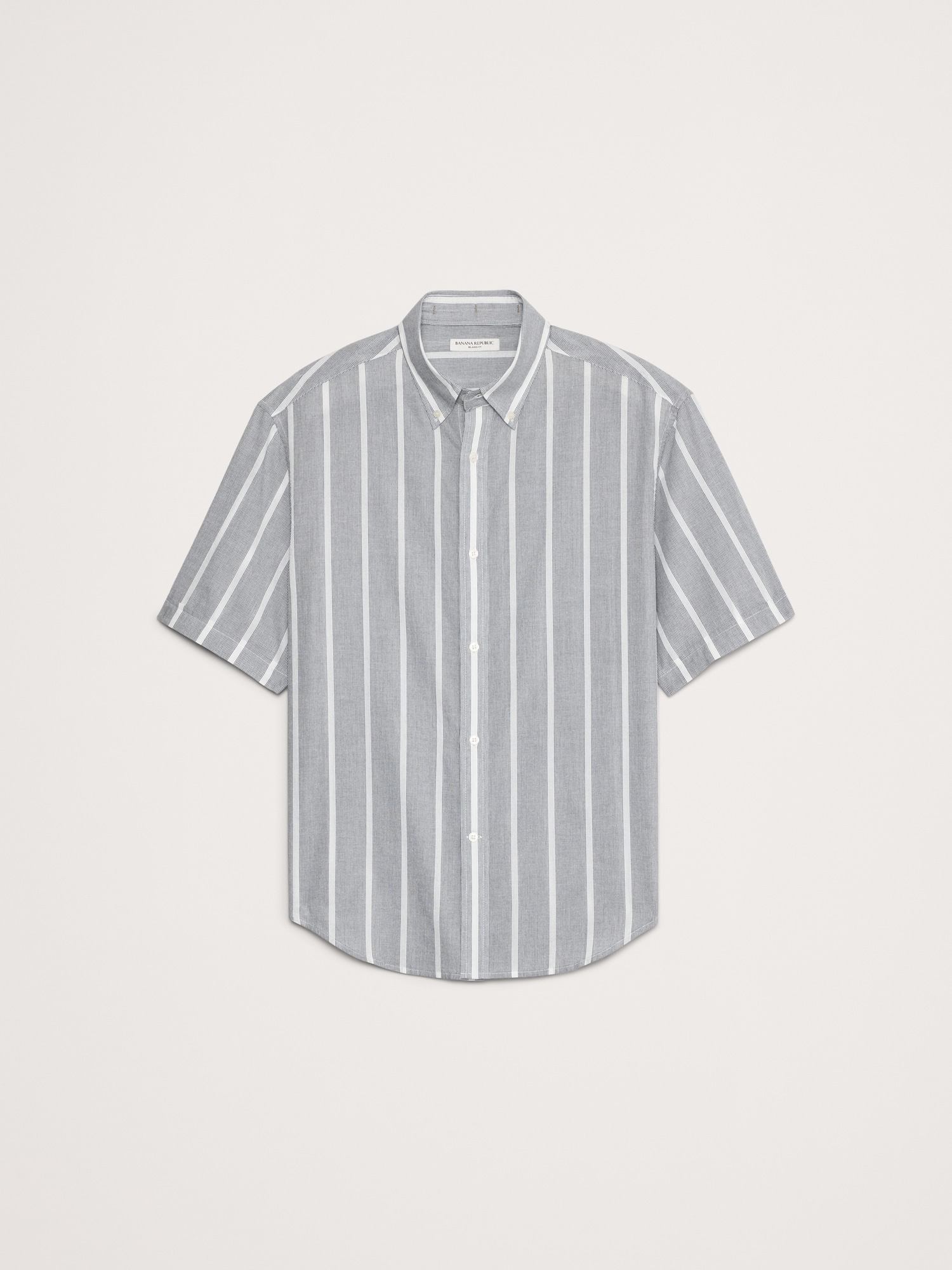 Relaxed-Fit Summerweight Cotton Short-Sleeve Shirt