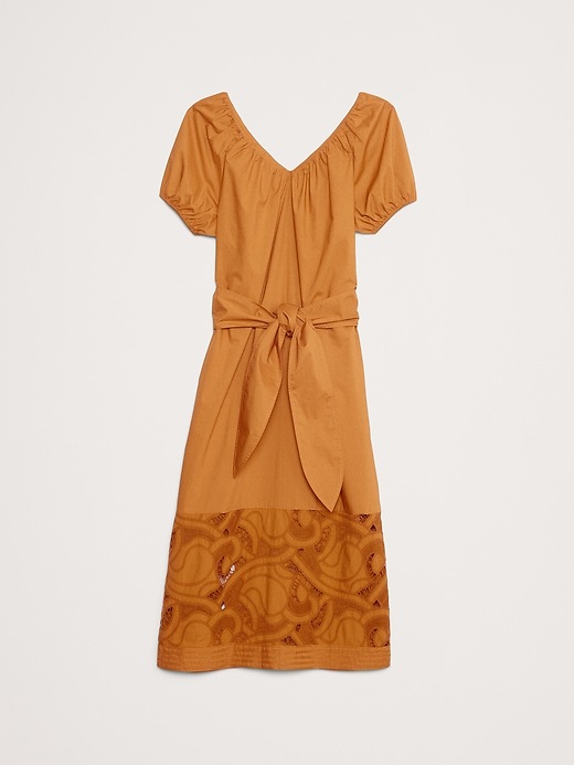 green emerald velvet dress Rayna Embroidered Poplin Dress Pink / L main image 0