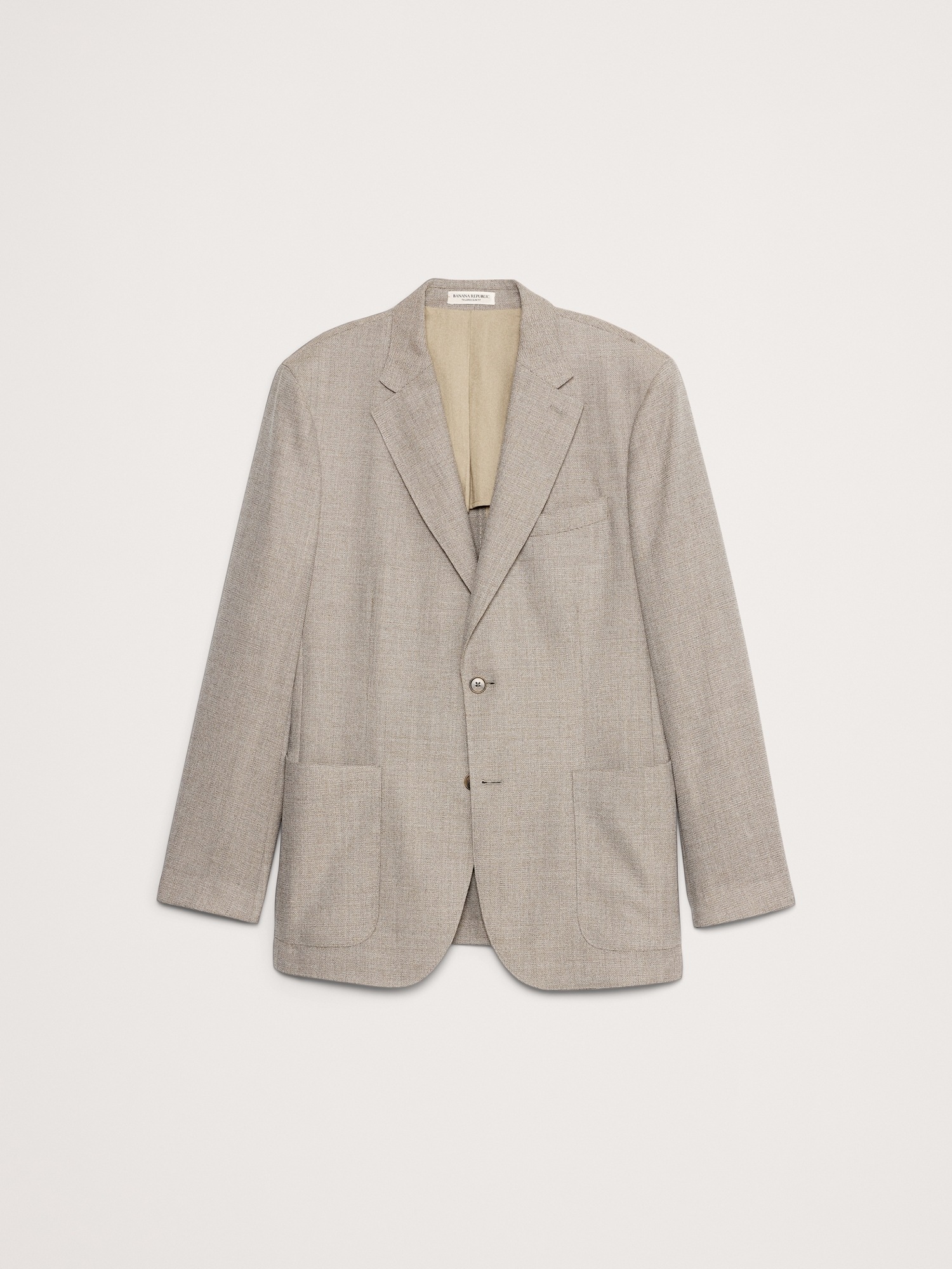 Мужской пиджак Banana Republic Italian Wool Ventile Suit, цвет: Серо-коричневый — фото 4