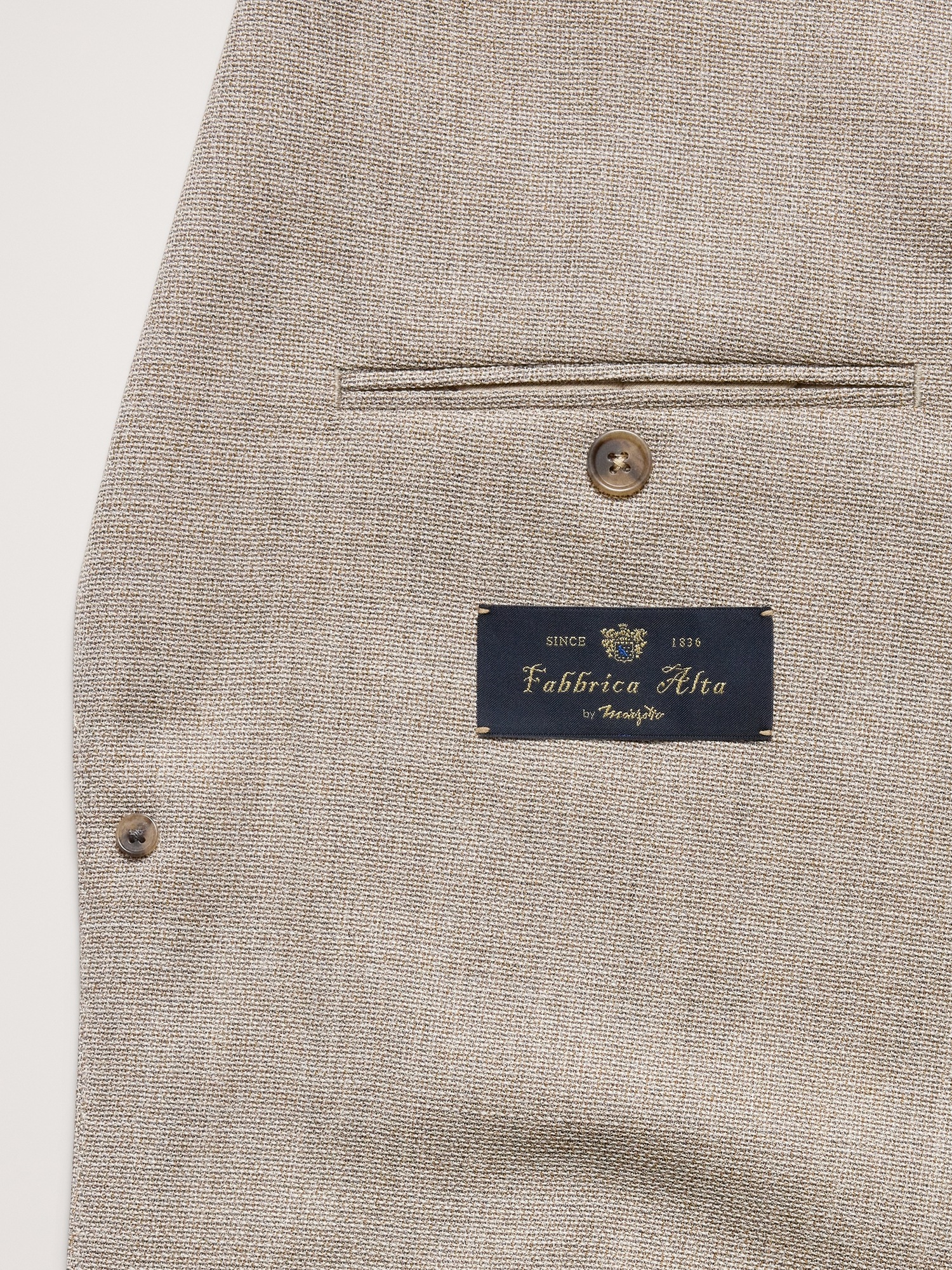 Мужской пиджак Banana Republic Italian Wool Ventile Suit, цвет: Серо-коричневый — фото 6
