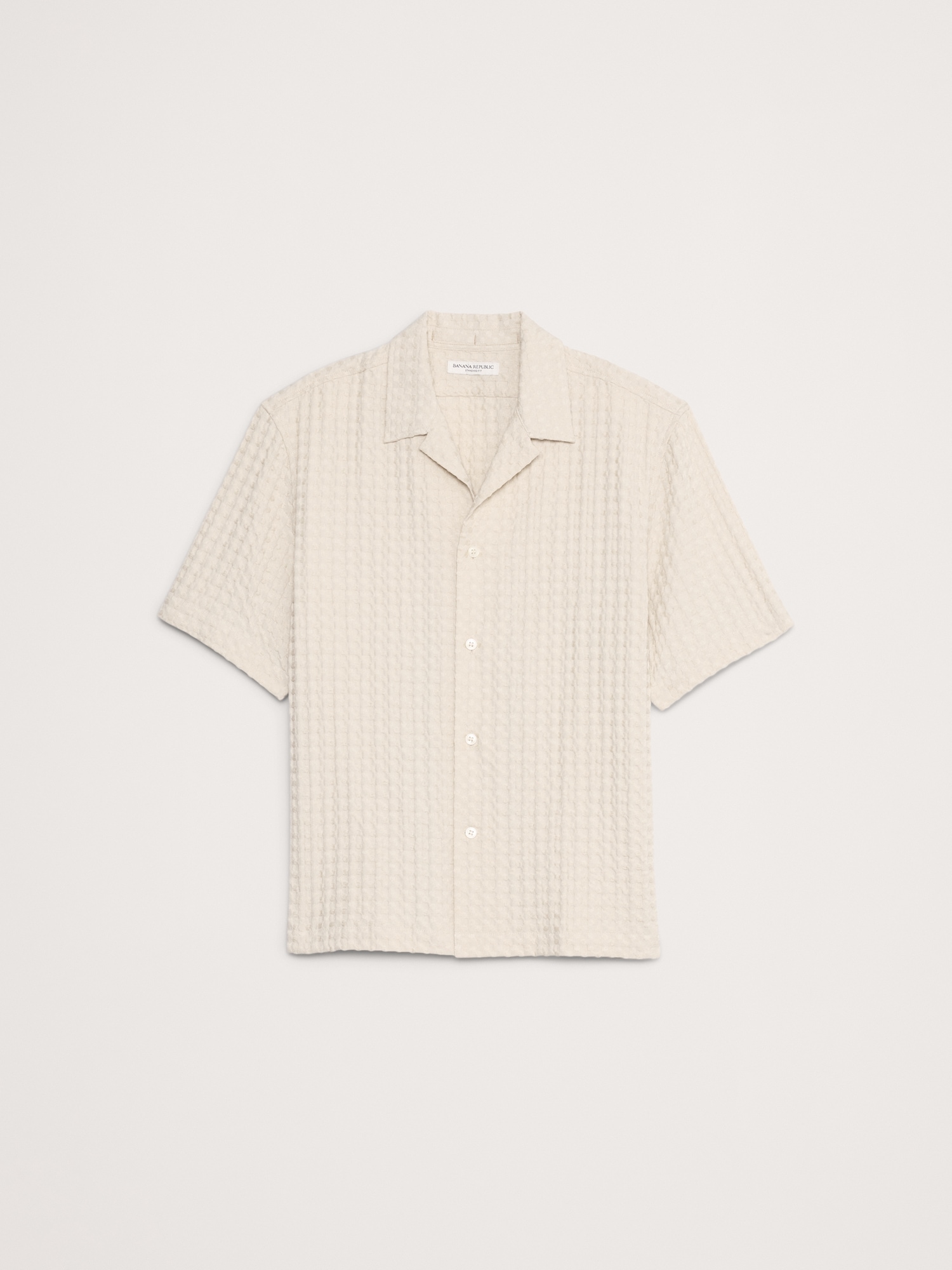 Waffle Cotton Resort Shirt