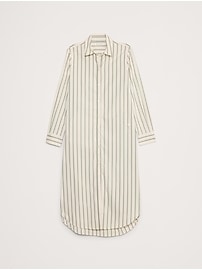 Poplin Asymmetrical Shirt Dress