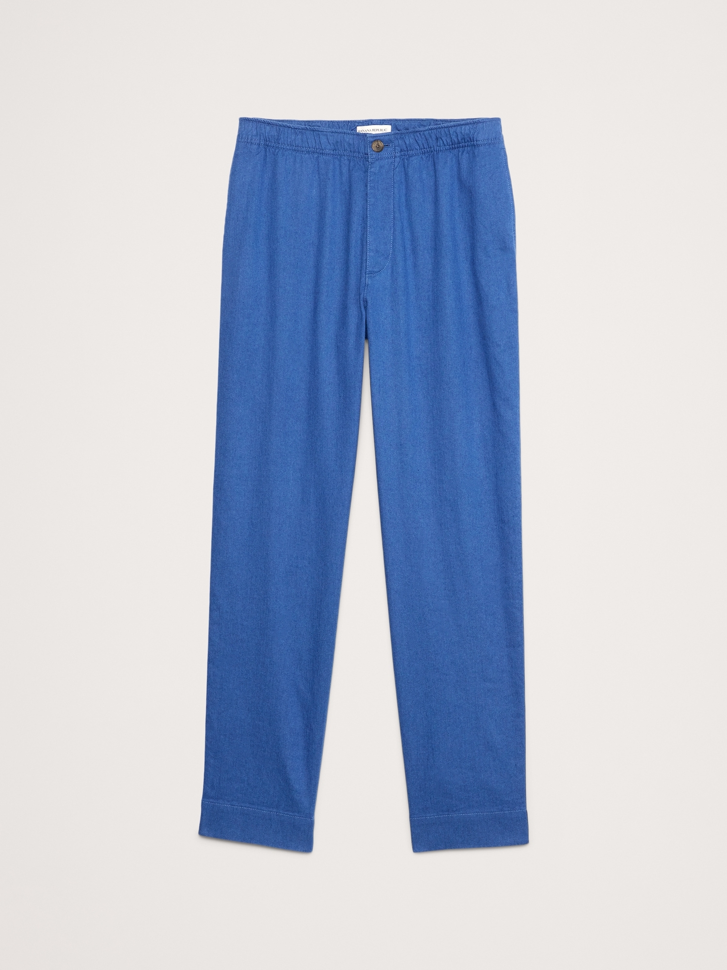 Italian Linen-Cotton Pull-On Pant