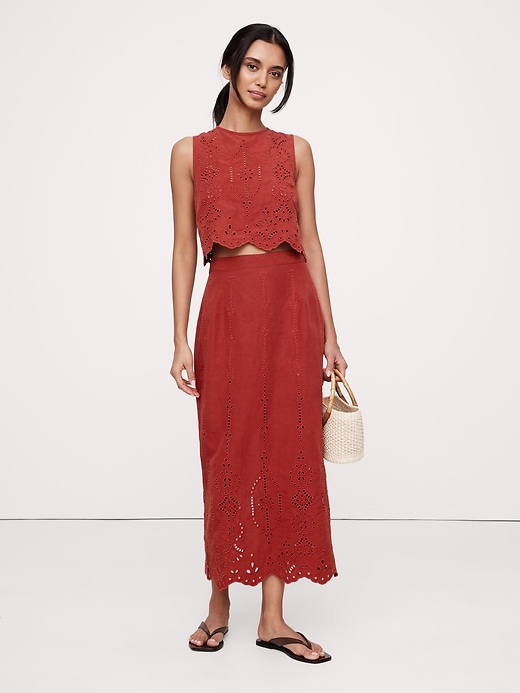 Pia Denim Midi Skirt