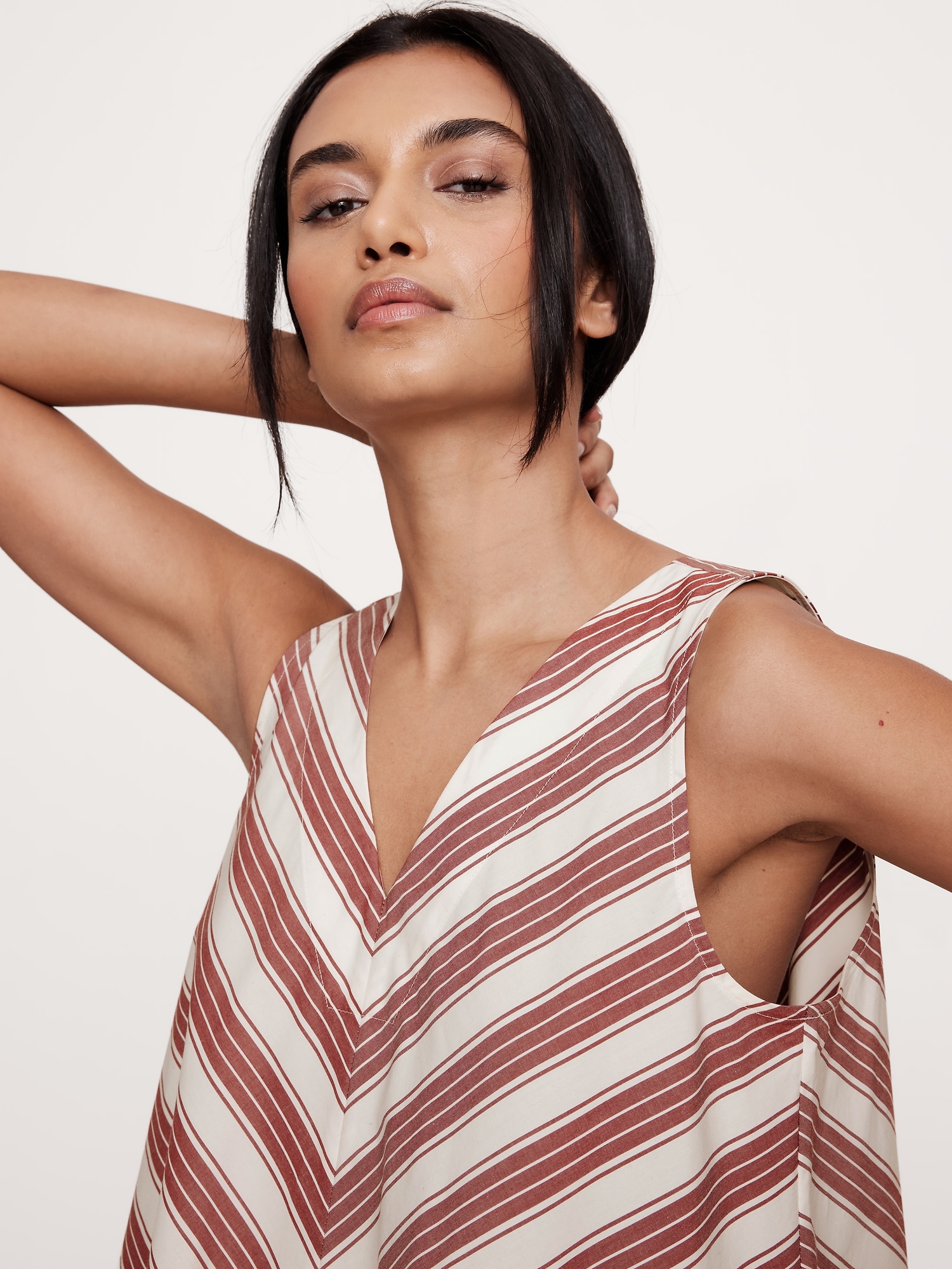Image number 7 showing, Cotton Poplin Swing Mini Dress