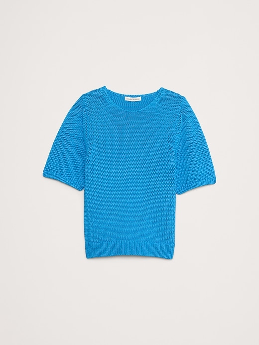 Cotton Open-Back Sweater Top | Banana Republic