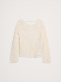 Oversized Scoop-Back Sweater