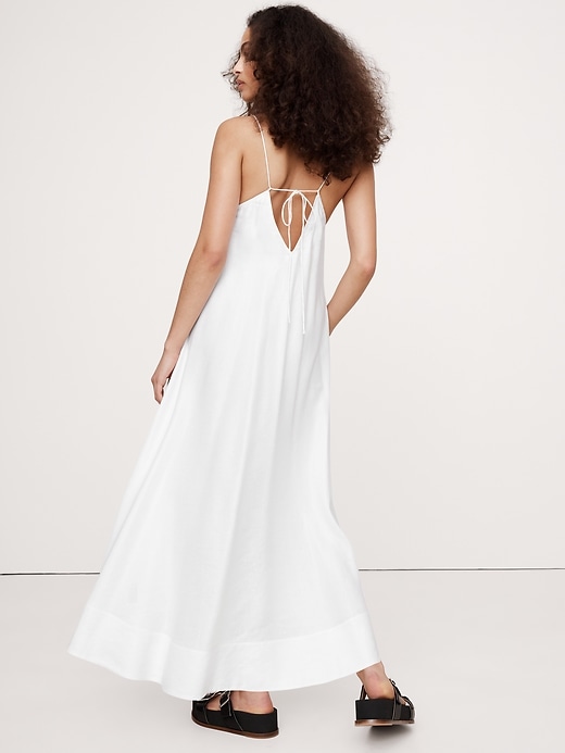 white christmas dresses Banana Republic White Halter Neck Sheath Dress main image 1