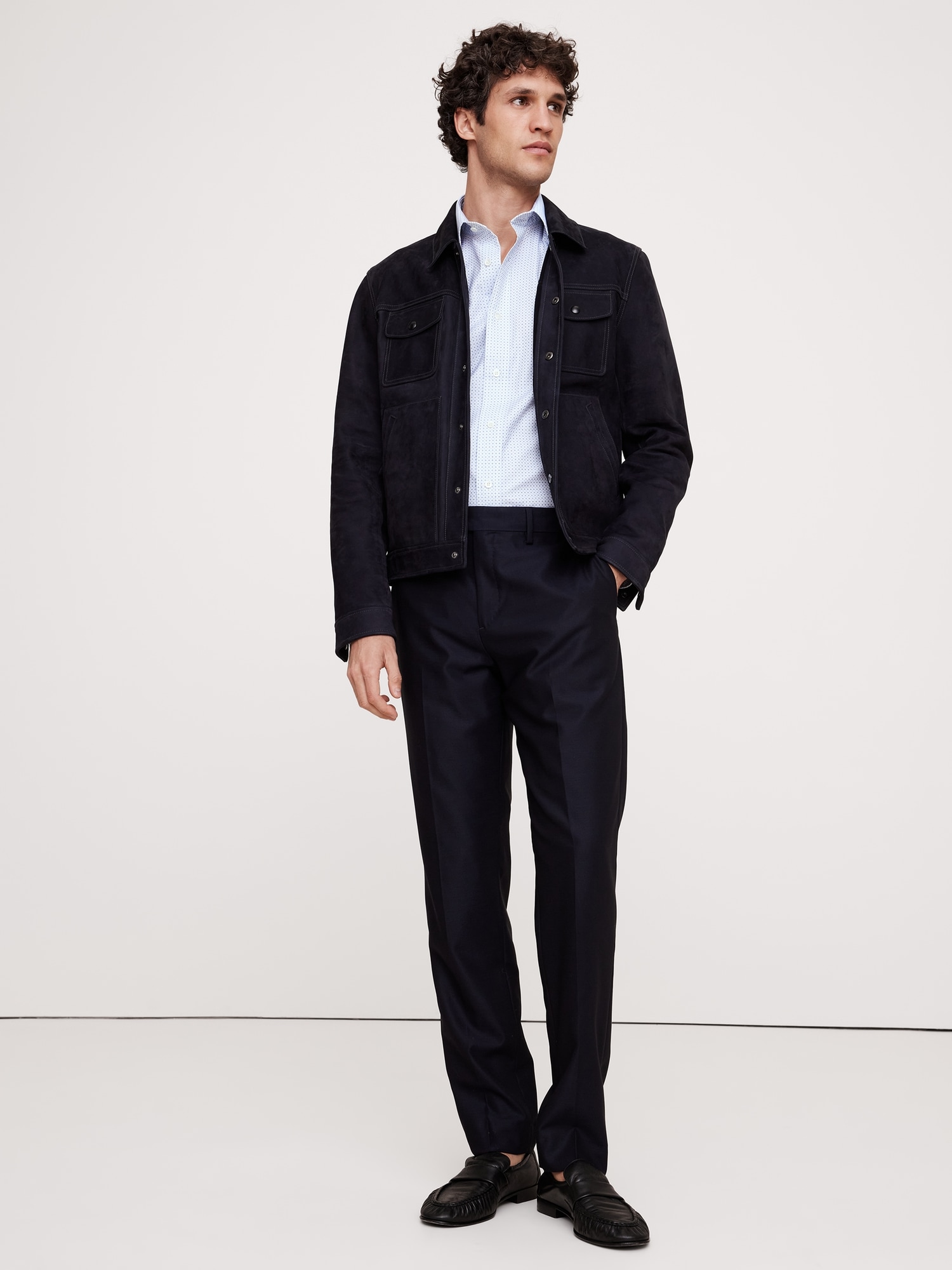 Slim-Fit Wrinkle-Resistant Dress Shirt