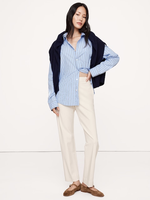 Ultra High-Rise Modern Slim City Stretch Ankle Pant