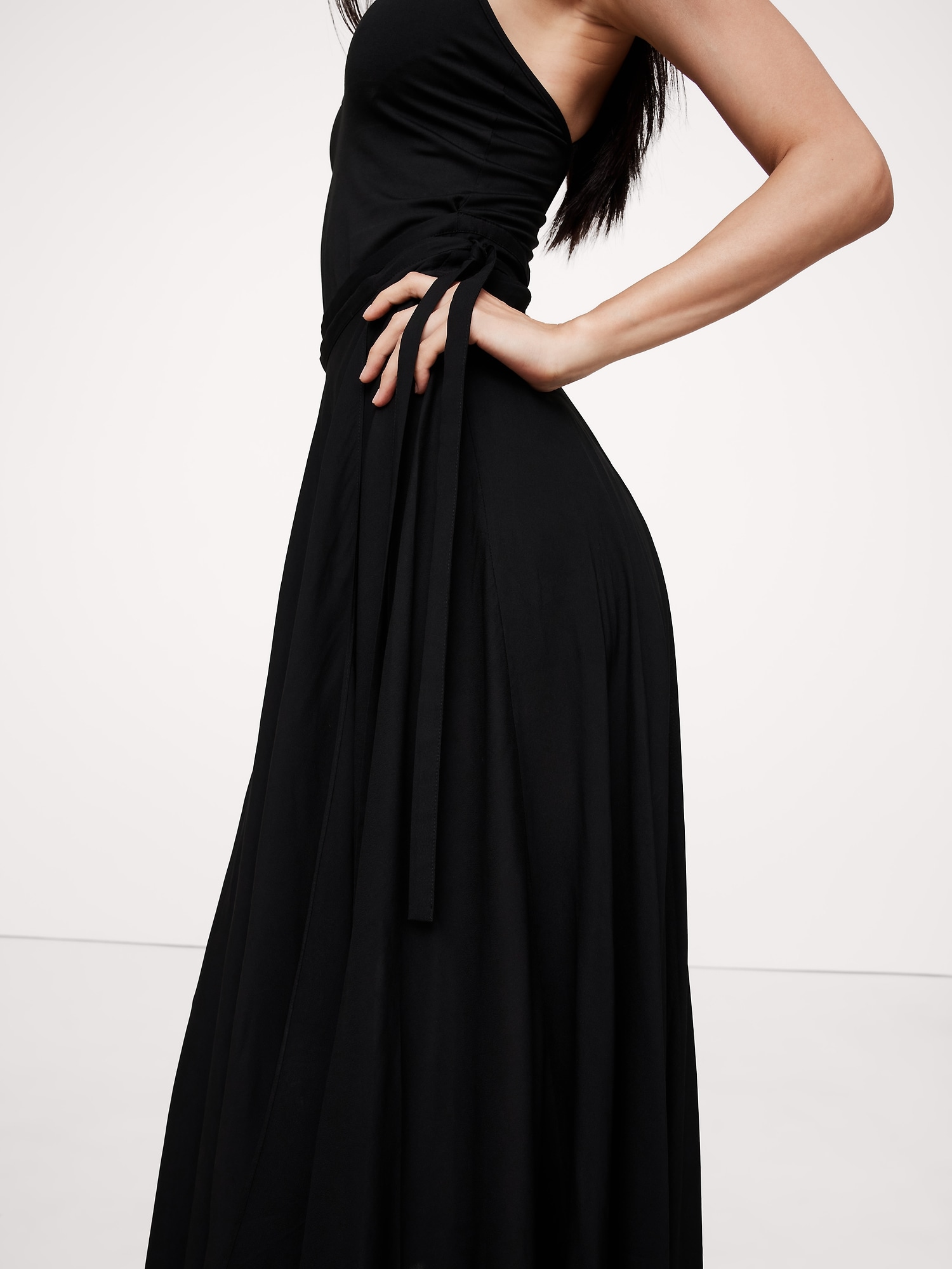 Cross-Back Jersey Maxi Dress