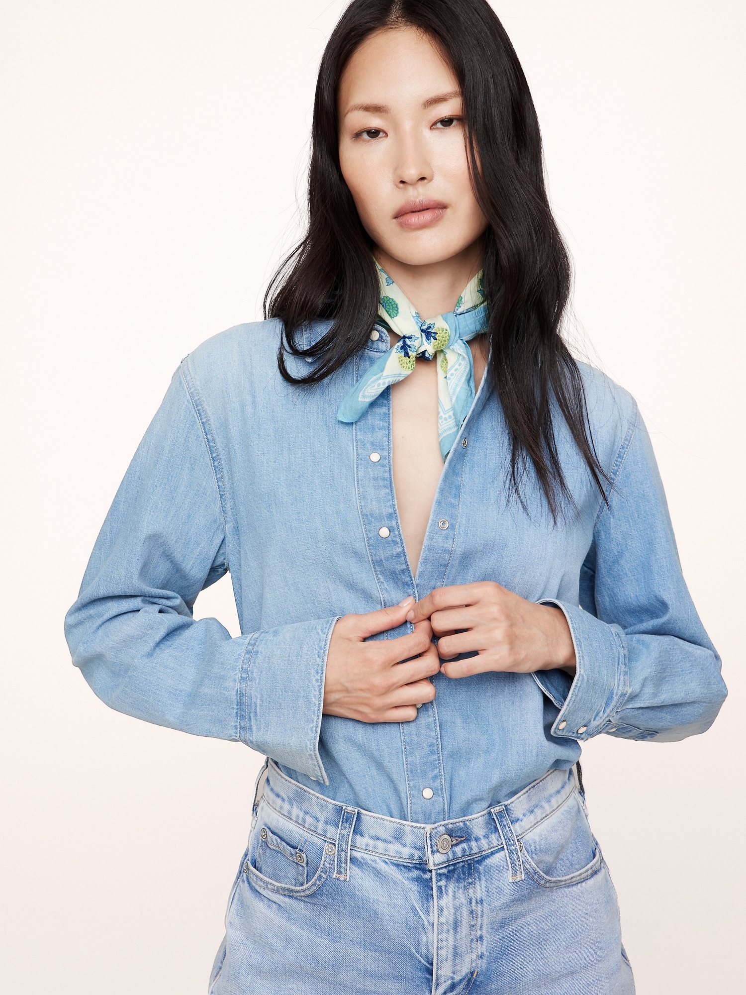 Embroidered Cotton Scarf by Vismaya