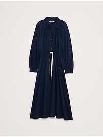 Cotton Poplin Midi Shirtdress