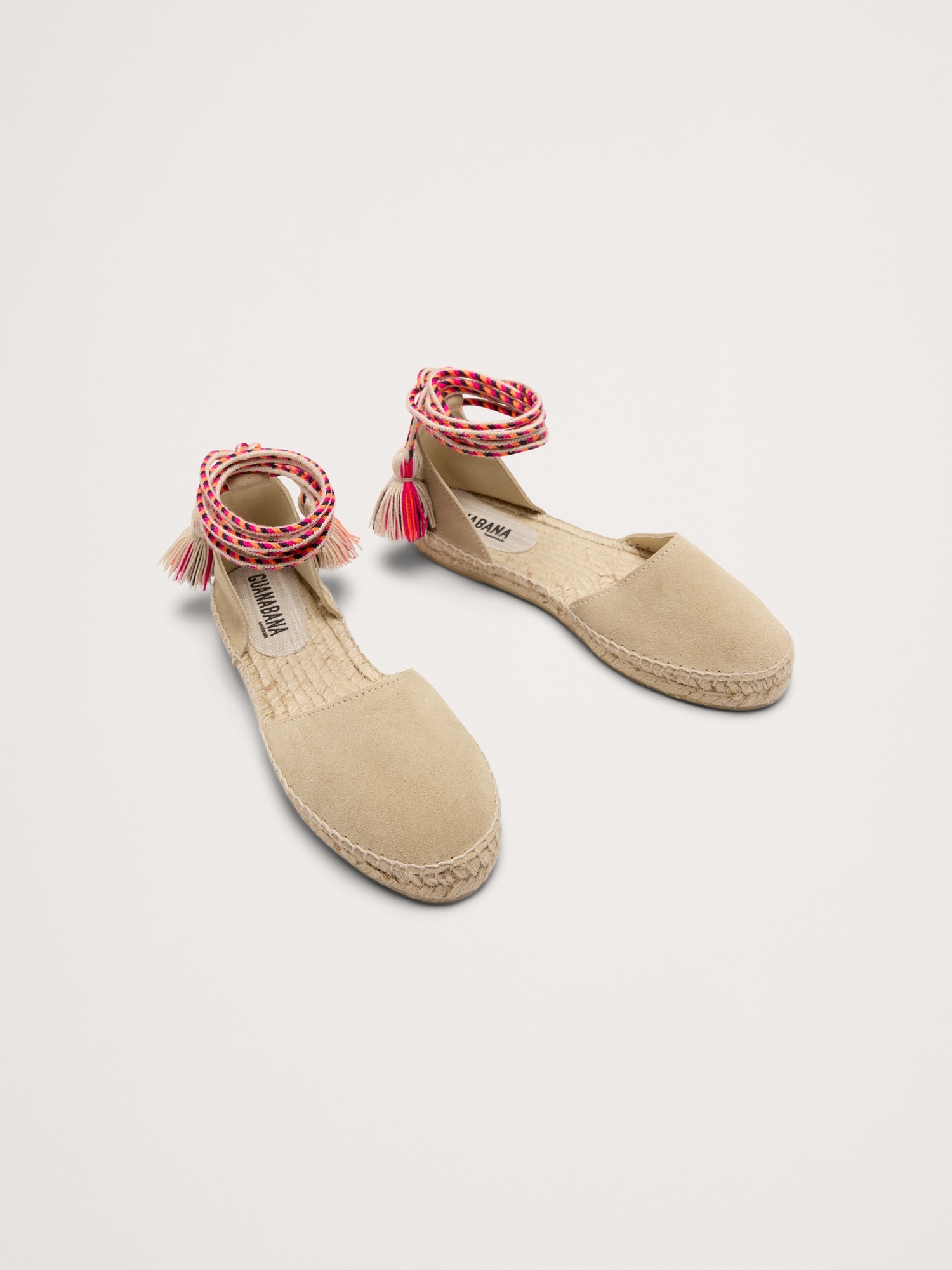 Valenciana Flat Espadrille with Pom-Pom by Guanábana