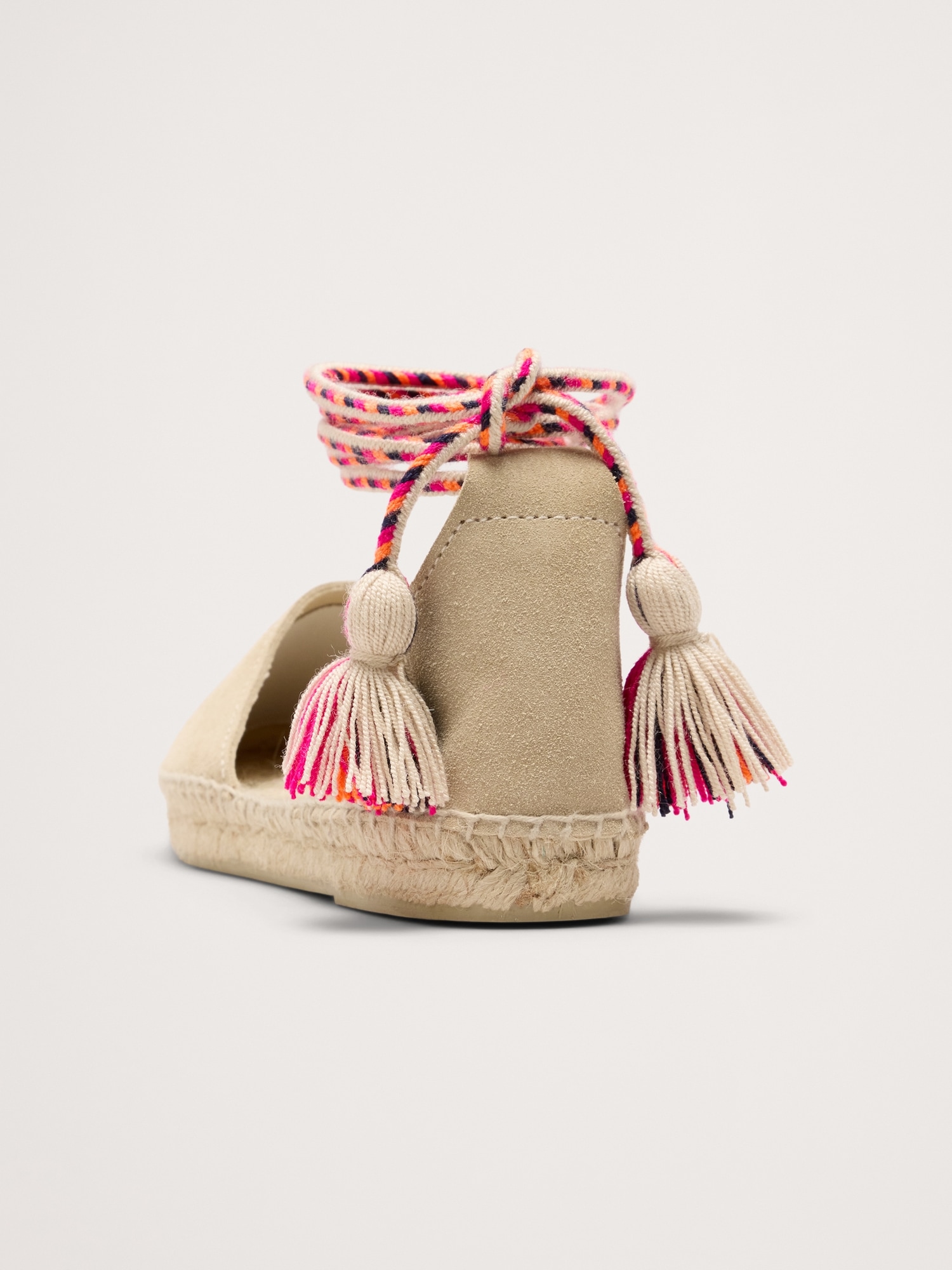 Valenciana Flat Espadrille with Pom-Pom by Guanábana
