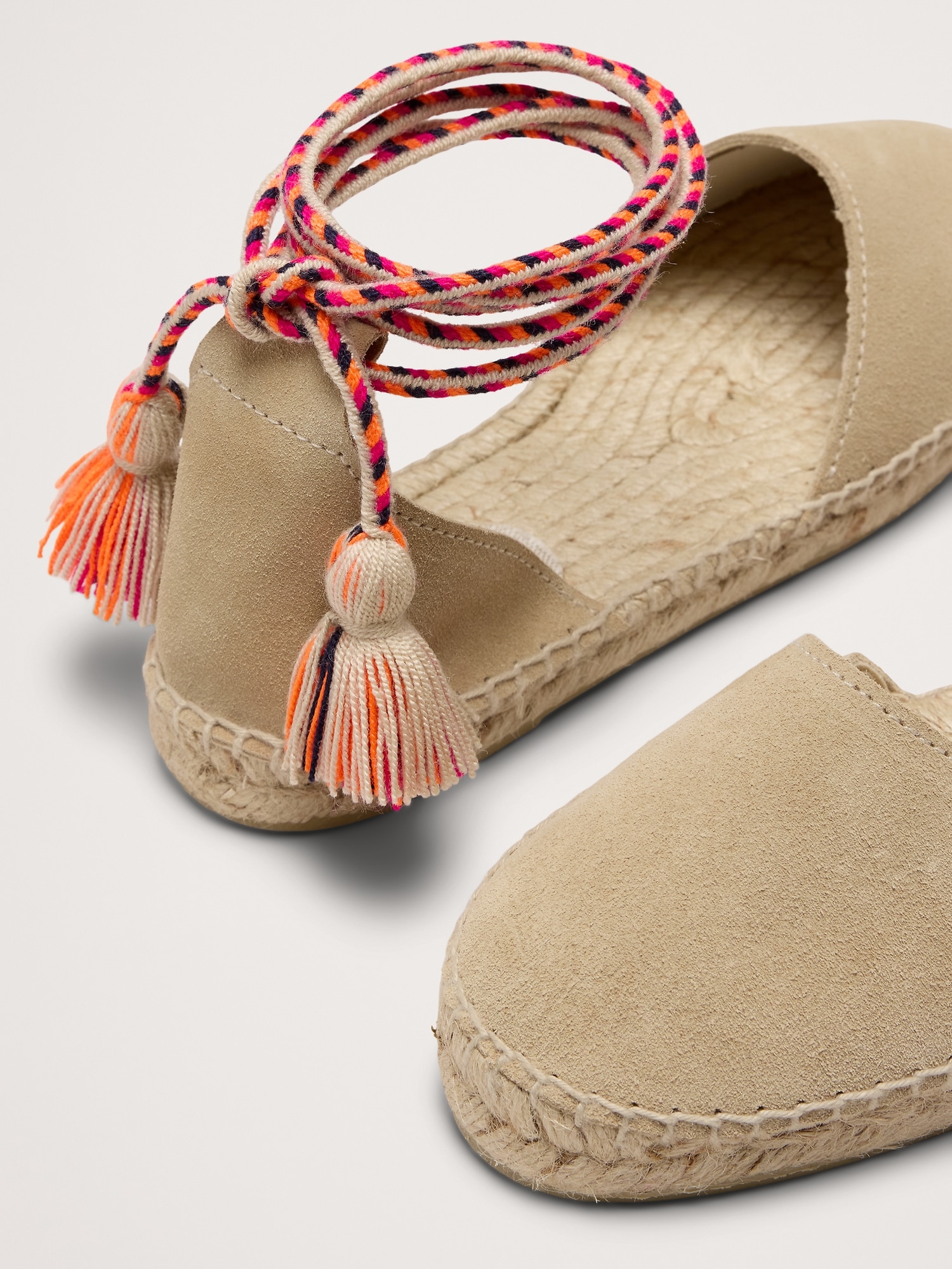 Valenciana Flat Espadrille with Pom-Pom by Guanábana