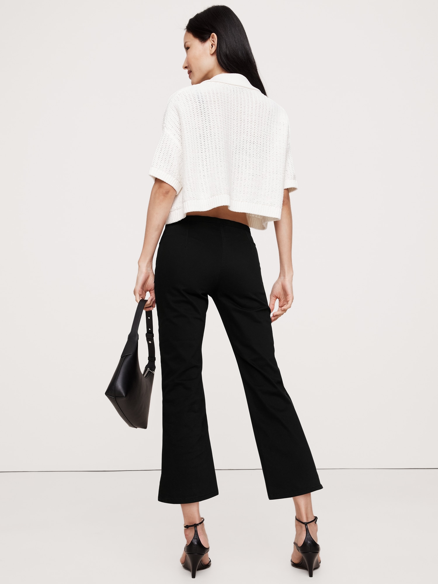Mid-Rise Cotton Capri