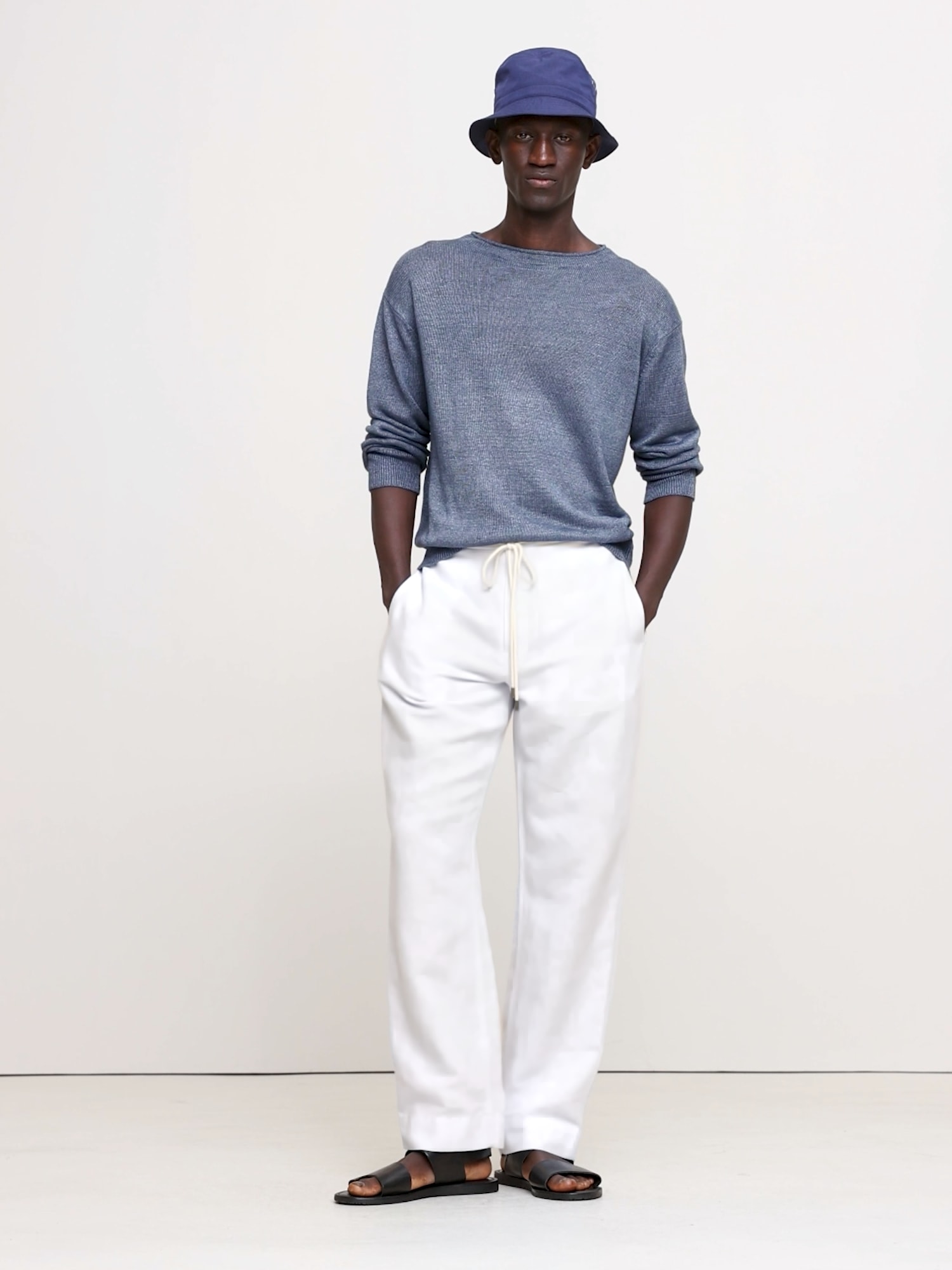 Image number 2 showing, Relaxed Linen-Cotton Pull-On Beach Pant
