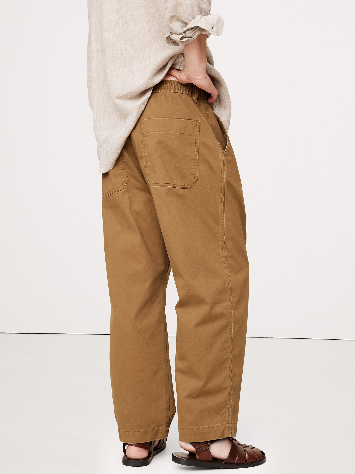 Loose Lightweight Cotton Pull-On Pant