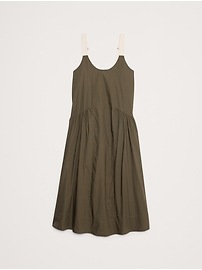 Cotton Poplin Swing Maxi Dress