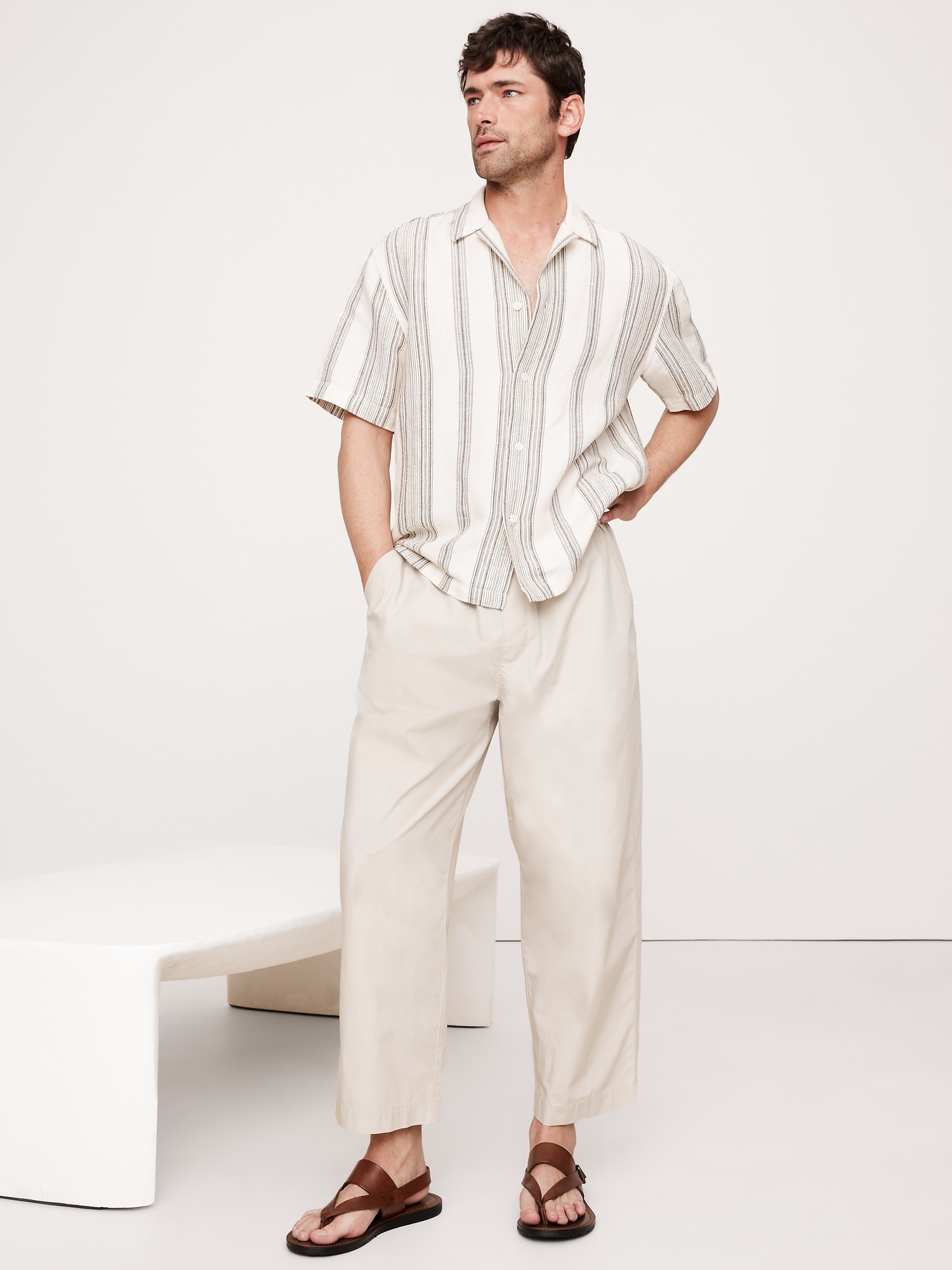 Image number 7 showing, Leather Criss-Cross Sandal by Crosby Square