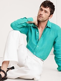 Slim Castello Linen Shirt