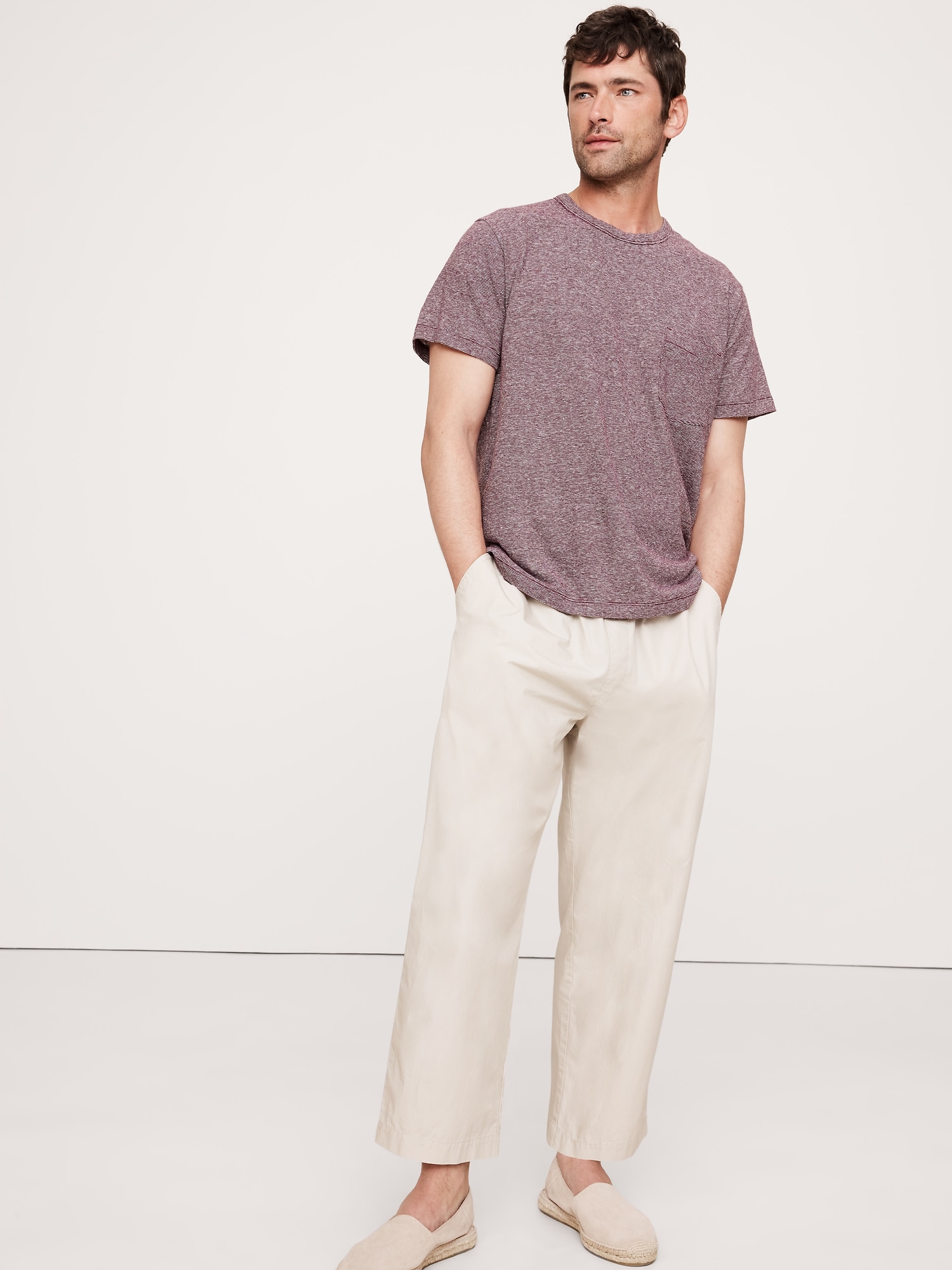 Boxy Linen-Cotton T-Shirt