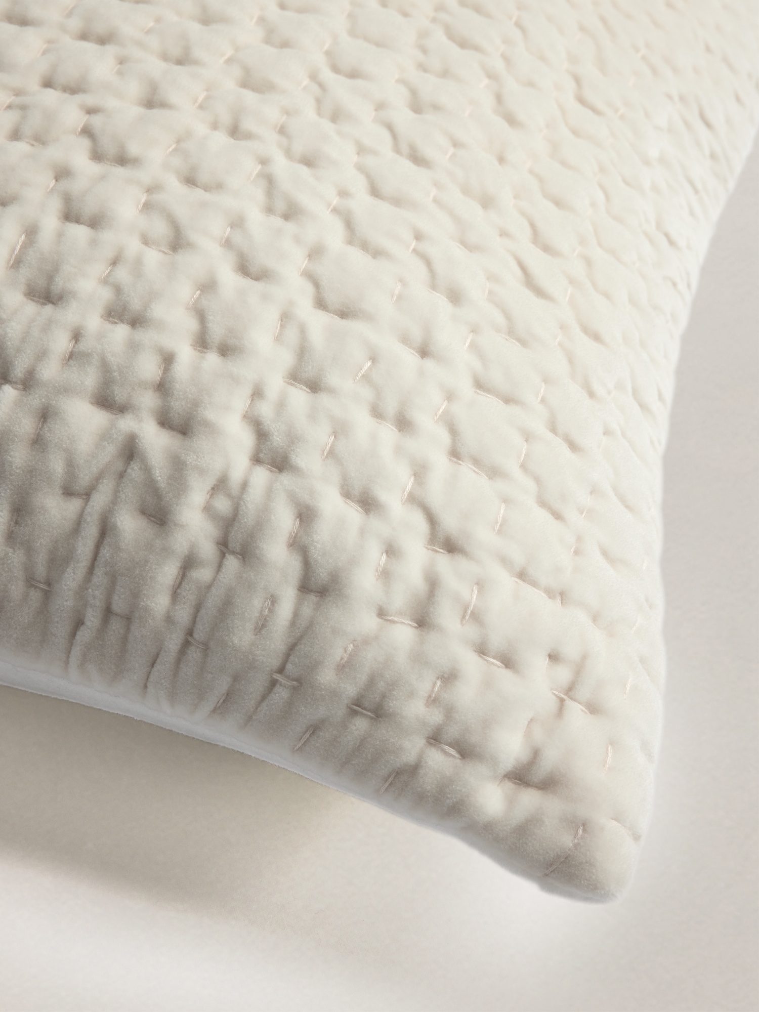 Hand-Stitched Velvet Sham Set