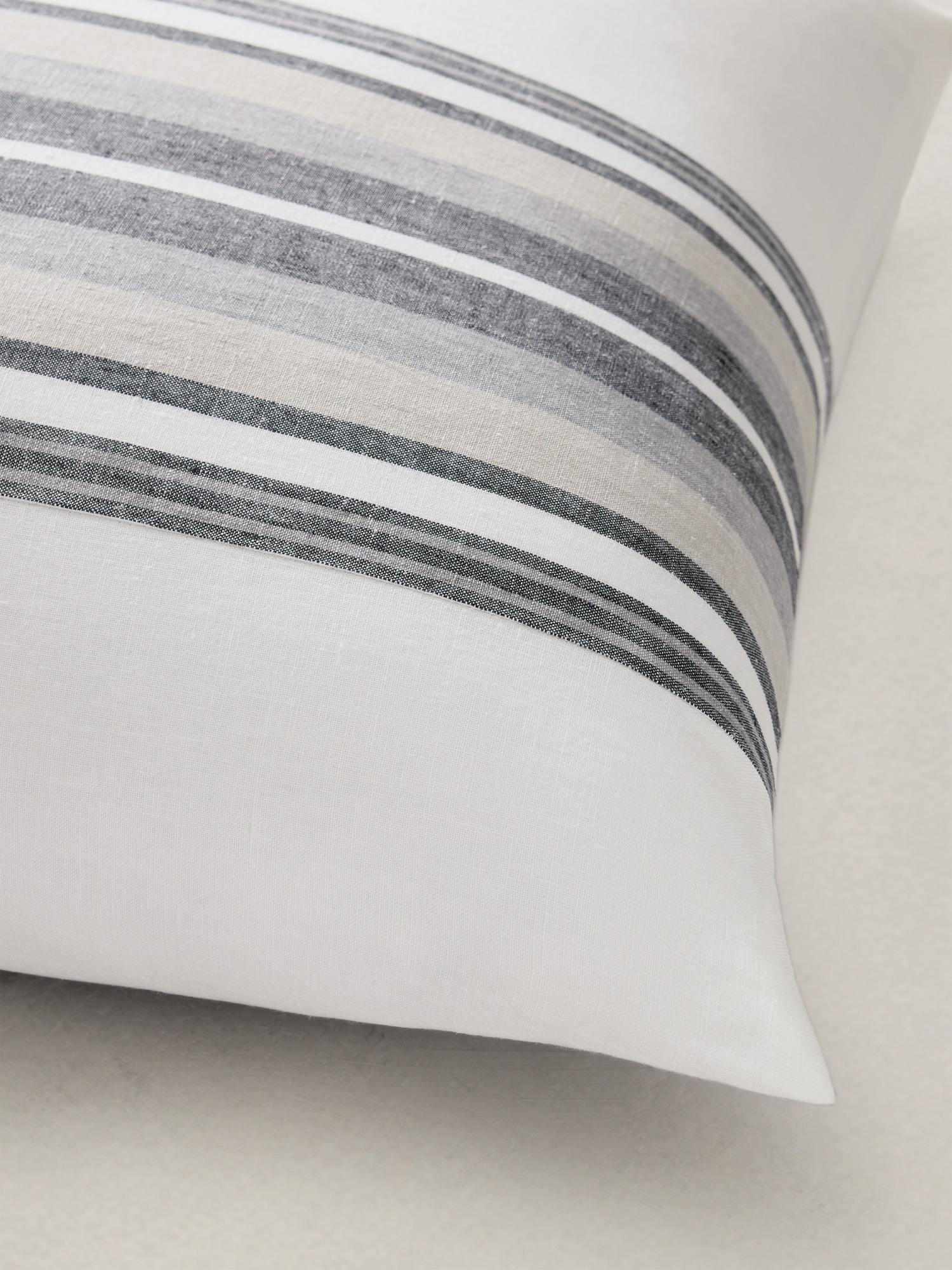 Image number 3 showing, Multi-Stripe Linen Shams