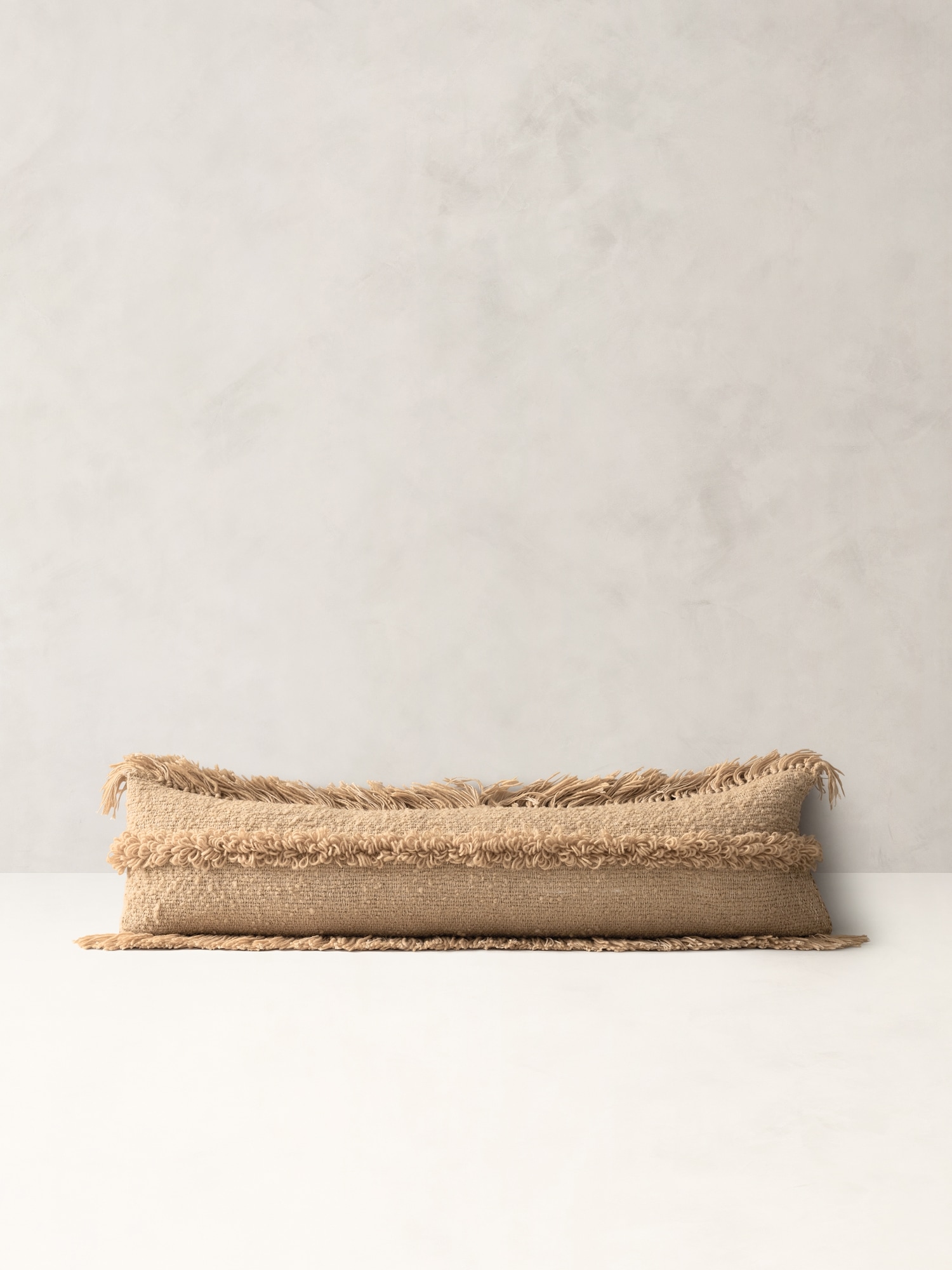 Fringed Clara Lenza Wool Pillow