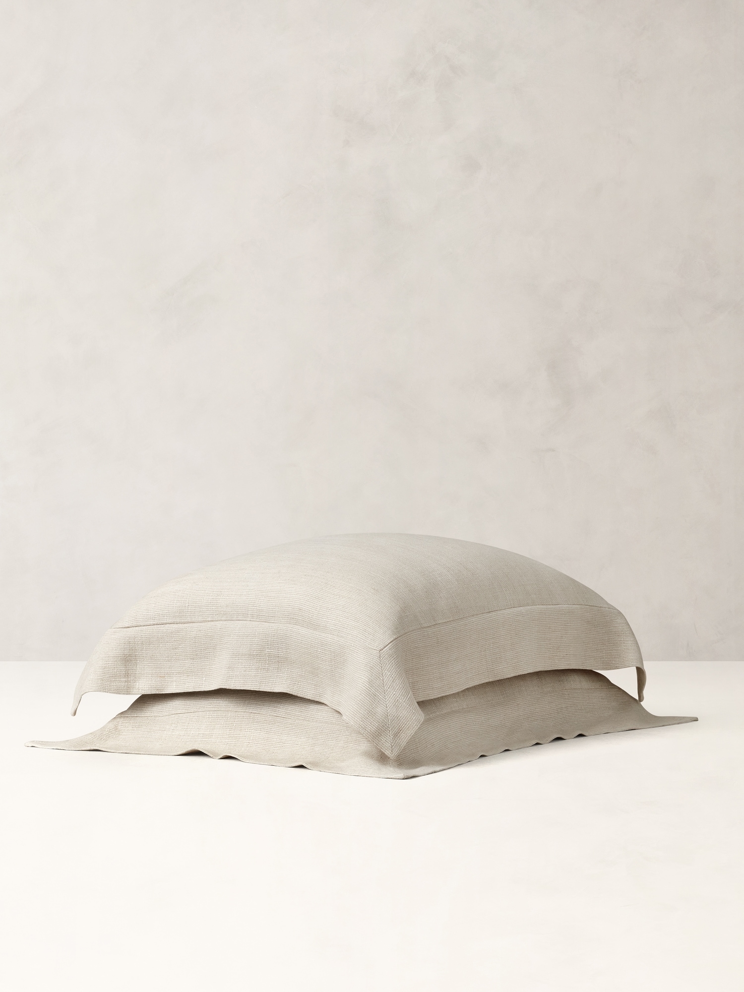 Image number 1 showing, Textured-Stripe Linen Sham Set